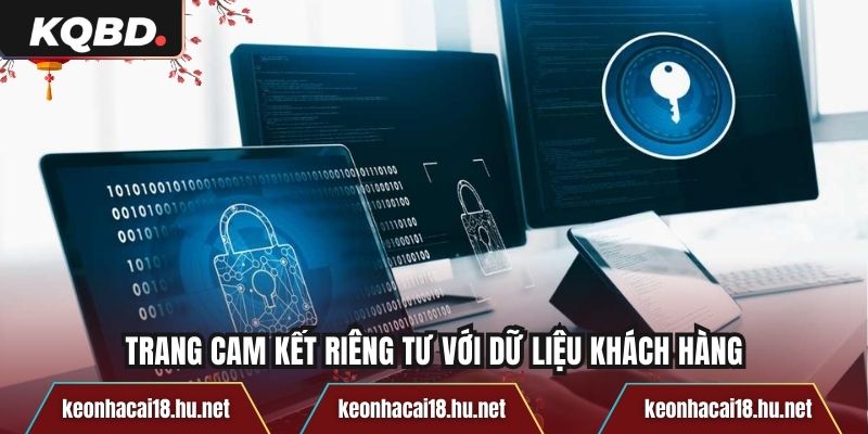 Trang cam kết riêng tư với dữ liệu khách hàng